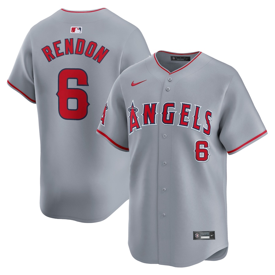 Men's Los Angeles Angels Anthony Rendon Nike Gray Away Limited Player Jersey - Ujersey NHL