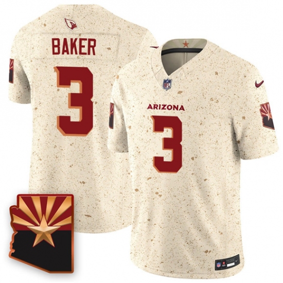 Men's Arizona Cardinals #3 Budda Baker 2025 F.U.S.E. “Rivalries” Vapor Untouchable Limited Football Stitched Jersey - Ujersey