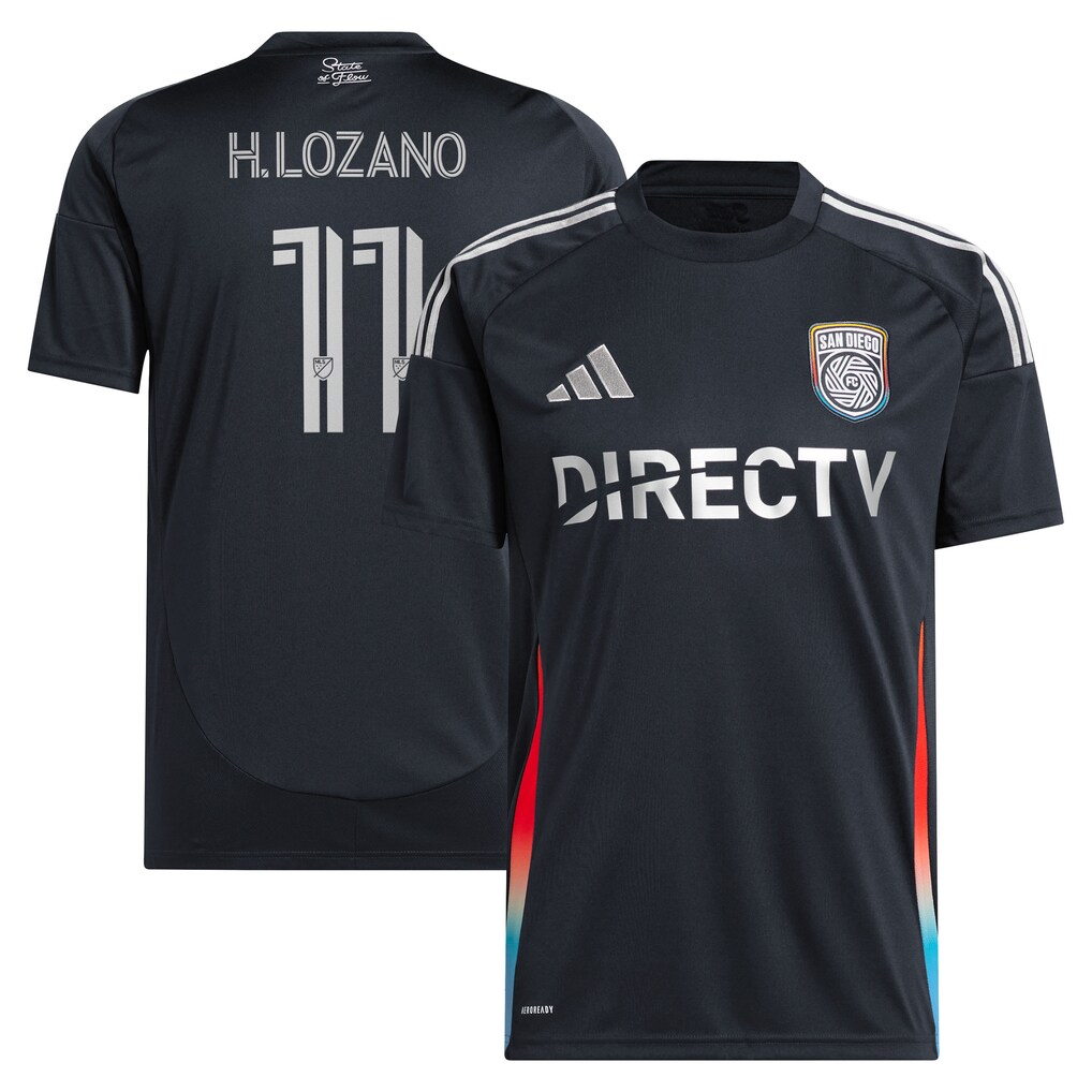 Men's San Diego FC Hirving Lozano adidas Navy 2025 State of Flow Replica Player Jersey - Ujersey