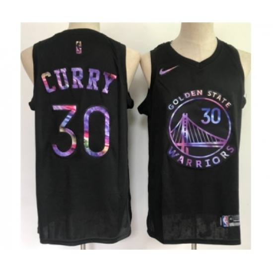 Men's Golden State Warriors #30 Stephen Curry Black Stitched Jersey - Ujersey