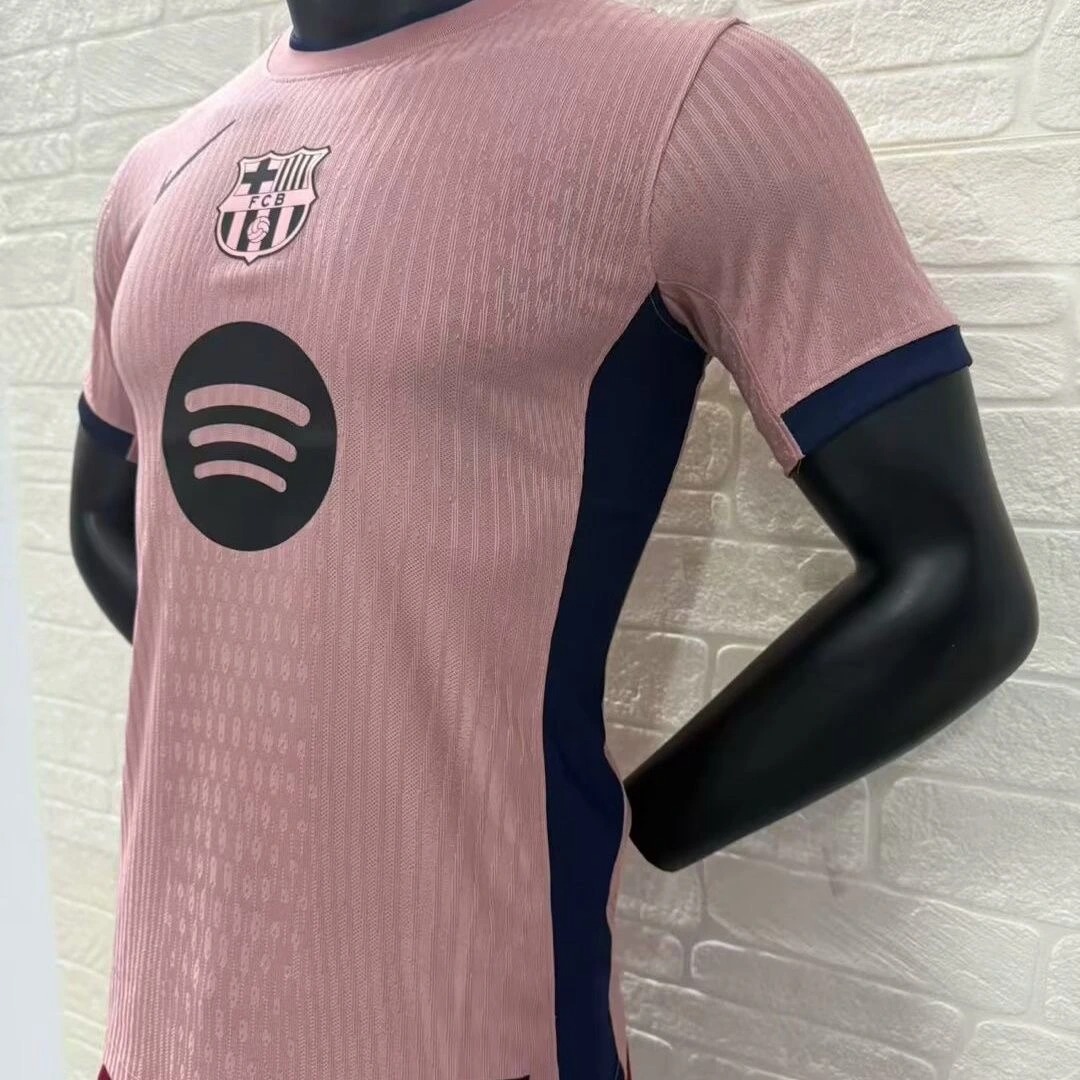 Soccer Jersey Barcelona Third Away Pink Shirt 2025/26