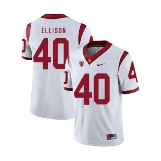 USC Trojans 40 Rhett Ellison White College Football Jersey - Ujersey