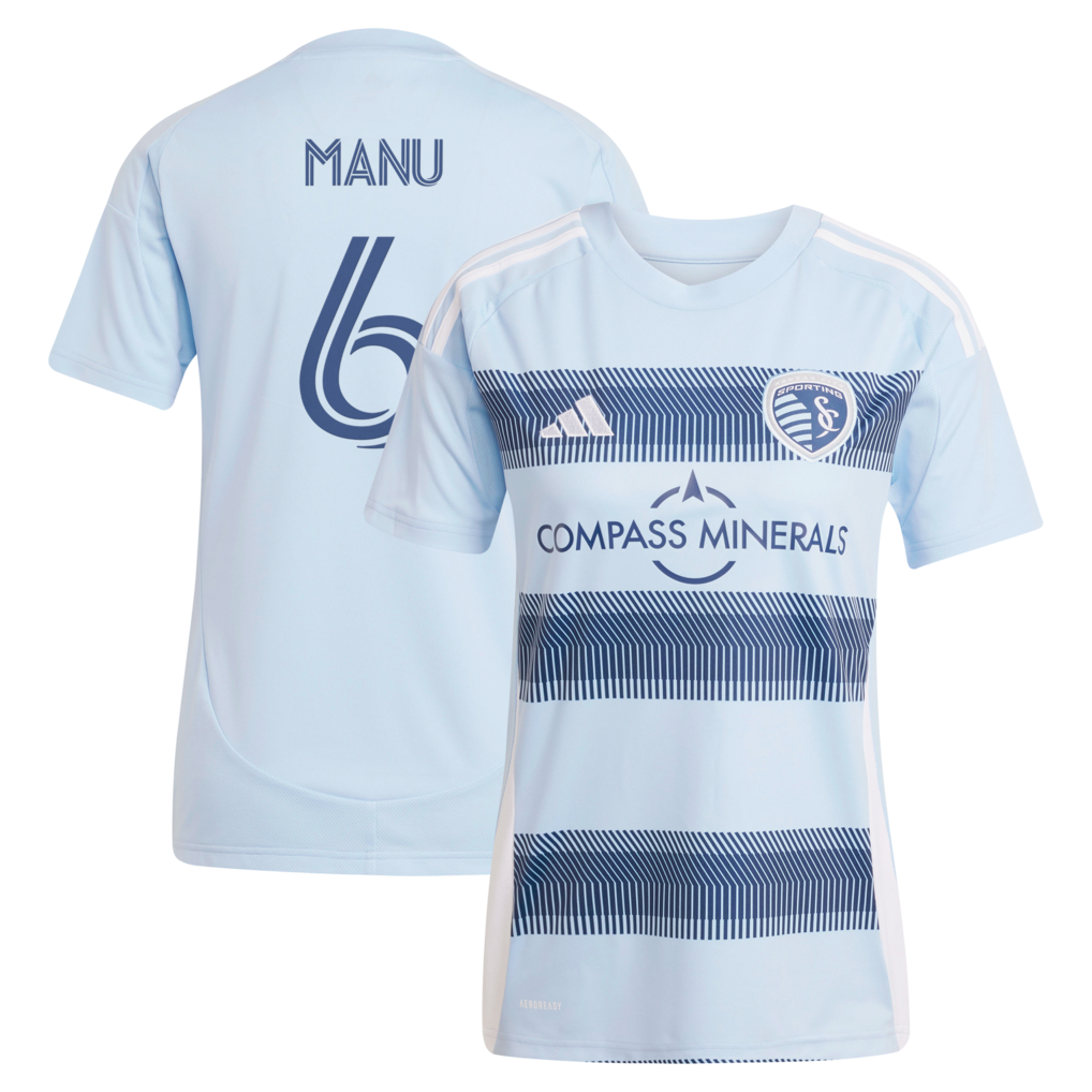 Women's Sporting Kansas City Manu García adidas Light Blue 2025 One KC Replica Jersey - Ujersey