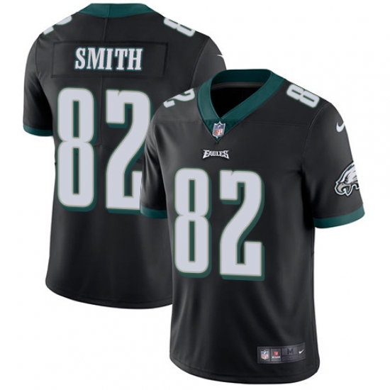 Men's Nike Philadelphia Eagles #82 Torrey Smith Black Alternate Vapor Untouchable Limited Player NFL Jersey - Ujersey