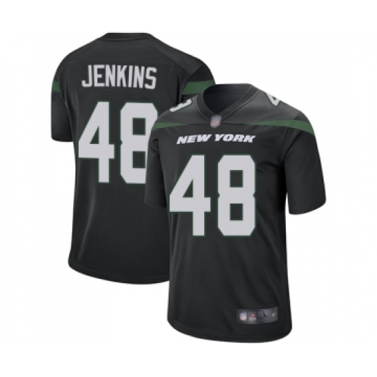 Men's New York Jets #48 Jordan Jenkins Game Black Alternate Football Jersey - Ujersey