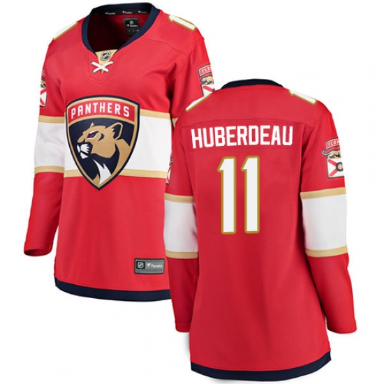 Women's Florida Panthers #11 Jonathan Huberdeau Fanatics Branded Red Home Breakaway NHL Jersey - Ujersey