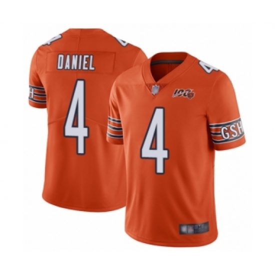 Youth Chicago Bears #4 Chase Daniel Orange Alternate 100th Season Limited Football Jersey - Ujersey