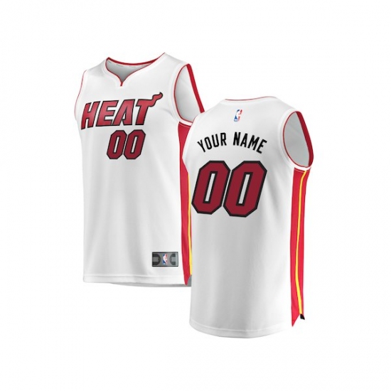 Youth Miami Heat Fanatics Branded White Fast Break Custom Replica Jersey - Association Edition - Ujersey