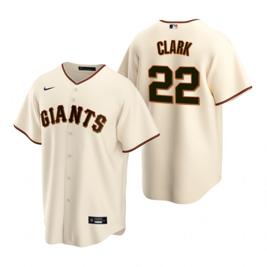 Men's Nike San Francisco Giants #22 Will Clark Cream Home Stitched Baseball Jerseyll Jersey - Ujersey