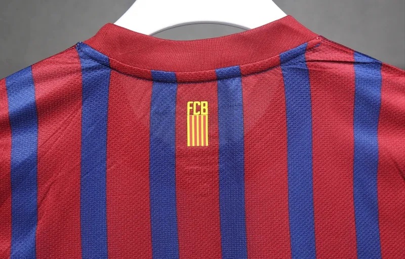 Barcelona Retro Jersey Home Long Sleeve Soccer Shirt 2011-12