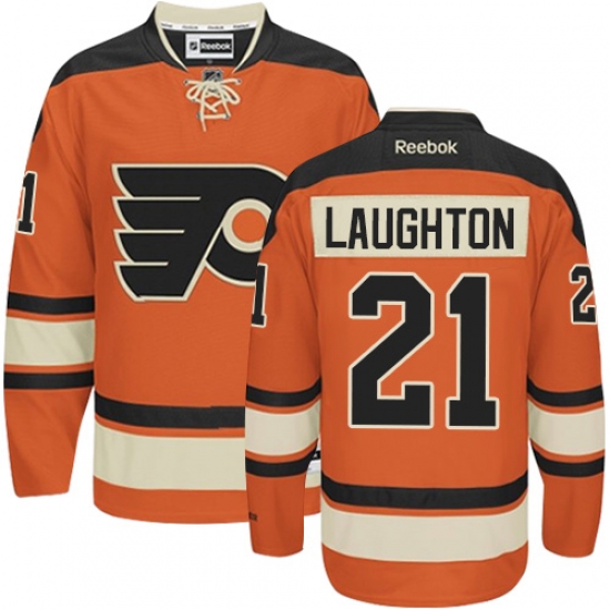 Youth Reebok Philadelphia Flyers #21 Scott Laughton Authentic Orange New Third NHL Jersey - Ujersey