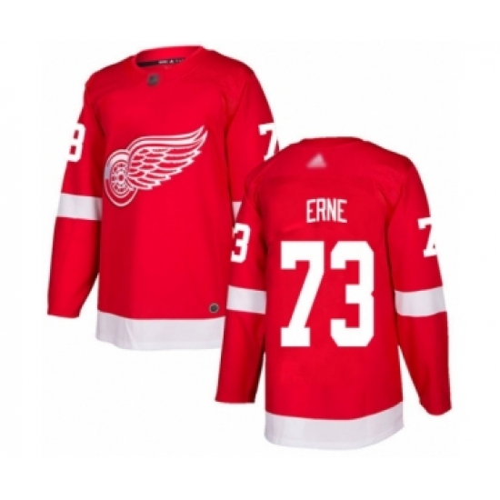 Youth Detroit Red Wings #73 Adam Erne Authentic Red Home Hockey Jersey - Ujersey