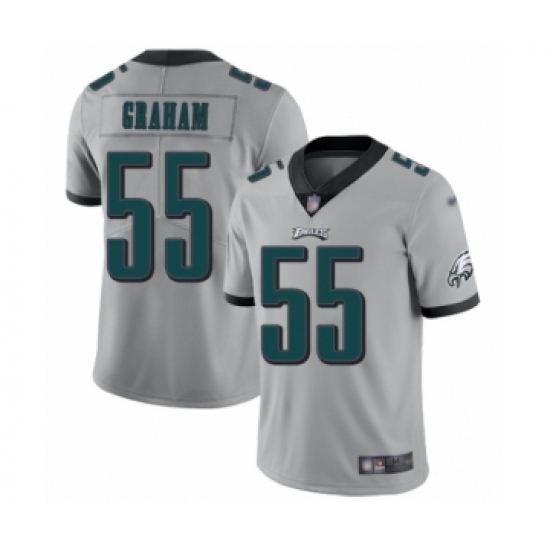 Men's Philadelphia Eagles #55 Brandon Graham Limited Silver Inverted Legend Football Jersey - Ujersey