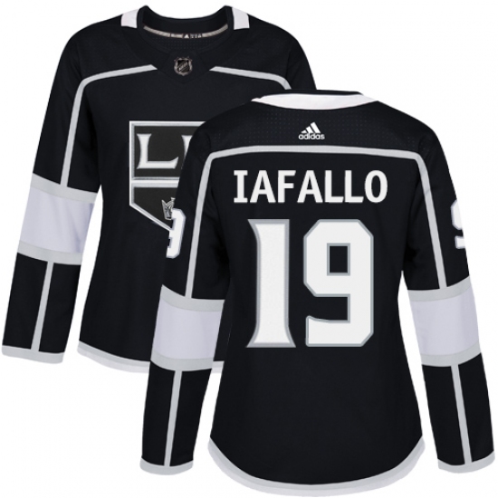 Women's Adidas Los Angeles Kings #19 Alex Iafallo Authentic Black Home NHL Jersey - Ujersey