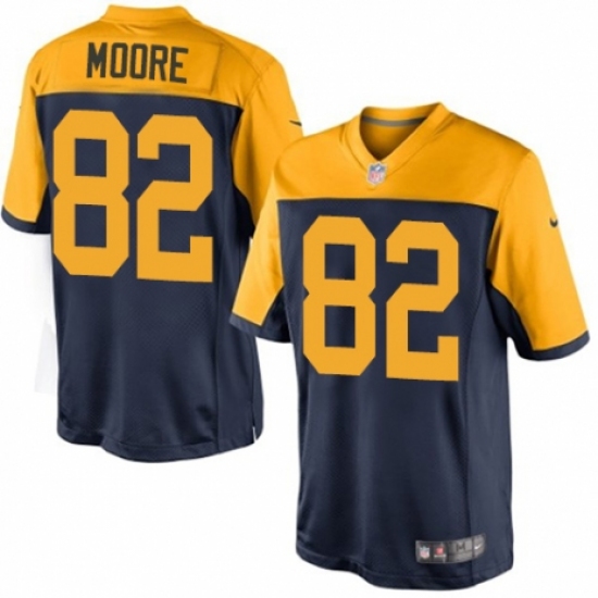 Youth Nike Green Bay Packers #82 J'Mon Moore Limited Navy Blue Alternate NFL Jersey - Ujersey