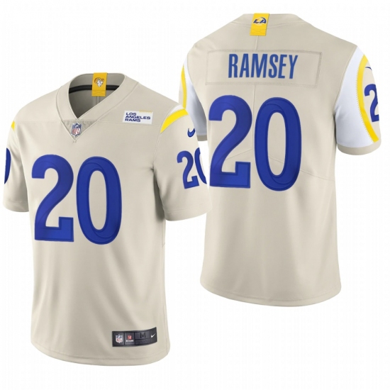 Men's Los Angeles Rams #20 Jalen Ramsey Bone 2020 Vapor Untouchable Limited NFL Jersey - Ujersey