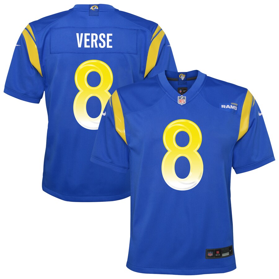 Youth Los Angeles Rams Jared Verse Nike Royal Team Game Jersey - Ujersey NHL