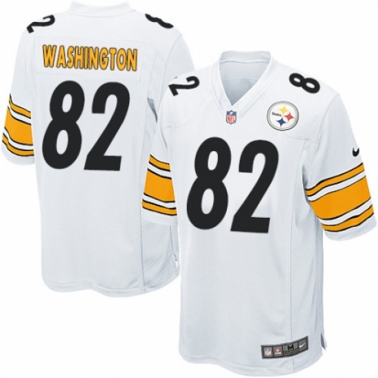 Men's Nike Pittsburgh Steelers #82 James Washington Game White NFL Jersey - Ujersey