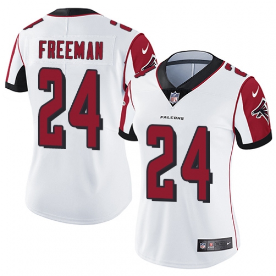 Women's Nike Atlanta Falcons #24 Devonta Freeman White Vapor Untouchable Limited Player NFL Jersey - Ujersey