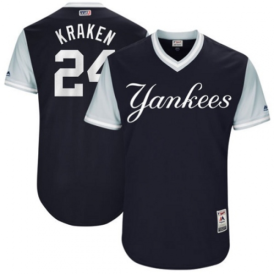 Men's Majestic New York Yankees #24 Gary Sanchez 
