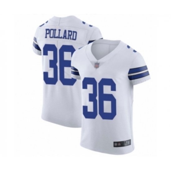 Men's Dallas Cowboys #36 Tony Pollard White Vapor Untouchable Elite Player Football Jersey - Ujersey