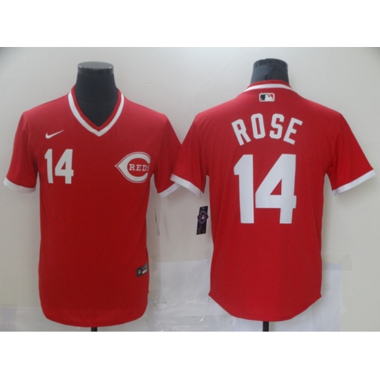 Men's Nike Cincinnati Reds #14 Pete Rose Red Authentic Jersey - Ujersey