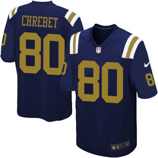Men's Nike New York Jets #80 Wayne Chrebet Limited Navy Blue Alternate NFL Jersey - Ujersey