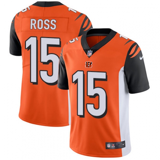Youth Nike Cincinnati Bengals #15 John Ross Vapor Untouchable Limited Orange Alternate NFL Jersey - Ujersey
