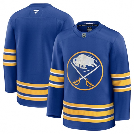 Men's Buffalo Sabres Blank Blue 2024-25 Home Stitched Hockey Jersey - Ujersey