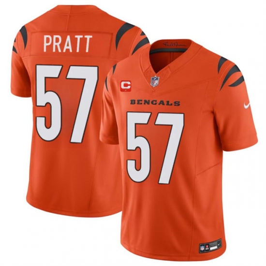 Men's Cincinnati Bengals #57 Germaine Pratt Orange 2024 F.U.S.E With 1-star C Vapor Untouchable Limited Football Stitched Jersey - Ujersey