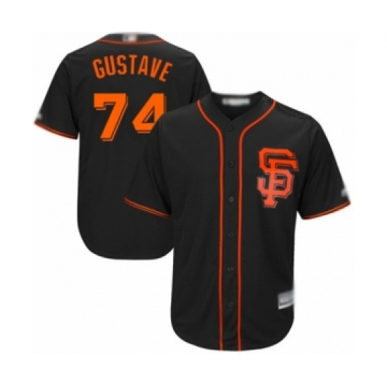 Youth San Francisco Giants #74 Jandel Gustave Authentic Black Alternate Cool Base Baseball Player Jersey - Ujersey