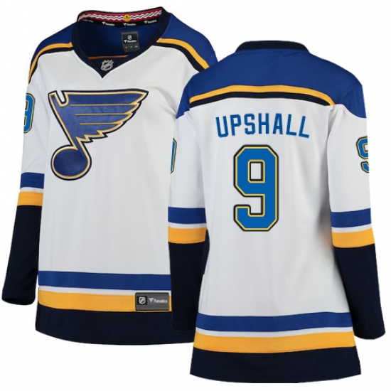 Women's St. Louis Blues #9 Scottie Upshall Fanatics Branded White Away Breakaway NHL Jersey - Ujersey
