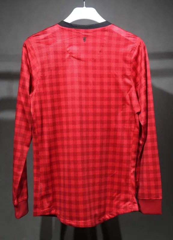 Manchester United  Retro Home Long Sleeve Football Jersey Shirt 2012/13