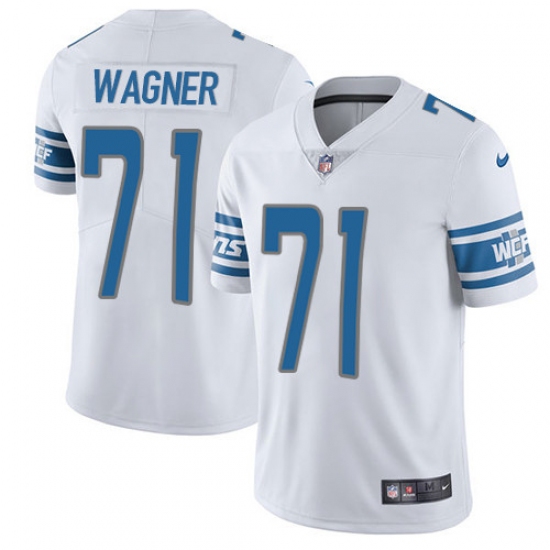 Youth Nike Detroit Lions #71 Ricky Wagner Limited White Vapor Untouchable NFL Jersey - Ujersey