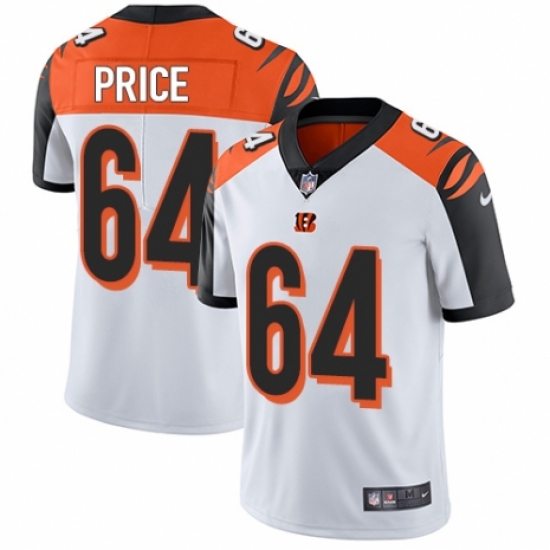 Youth Nike Cincinnati Bengals #64 Billy Price White Vapor Untouchable Limited Player NFL Jersey - Ujersey