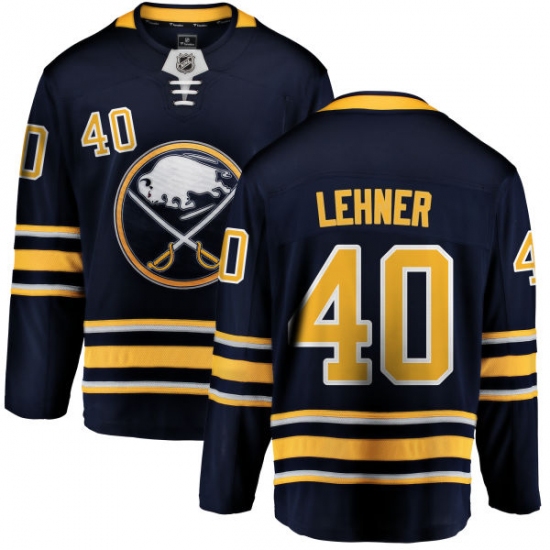 Youth Buffalo Sabres #40 Robin Lehner Fanatics Branded Navy Blue Home Breakaway NHL Jersey - Ujersey