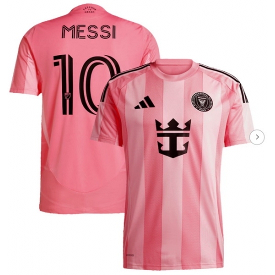 Men's Inter Miami CF Lionel Messi adidas Light Pink 2025 Euforia Replica Player Jersey - Ujersey