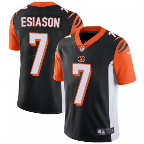 Men's Nike Cincinnati Bengals #7 Boomer Esiason Vapor Untouchable Limited Black Team Color NFL Jersey - Ujersey