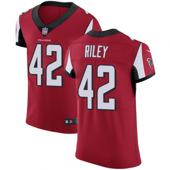 Men's Nike Atlanta Falcons #42 Duke Riley Red Team Color Vapor Untouchable Elite Player NFL Jersey - Ujersey
