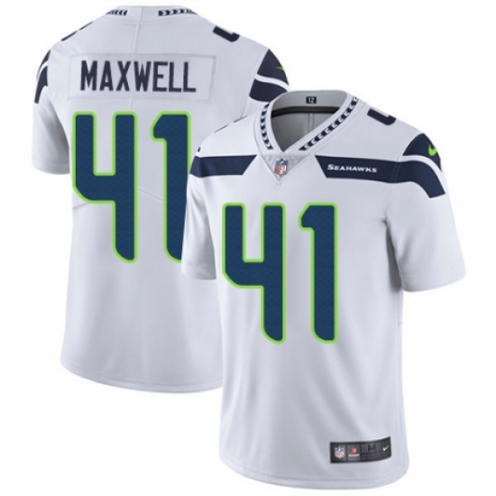 Youth Nike Seattle Seahawks #41 Byron Maxwell White Vapor Untouchable Limited Player NFL Jersey - Ujersey