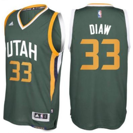 Men's Utah Jazz #33 Boris Diaw adidas Green New Swingman Alternate Jersey - Ujersey