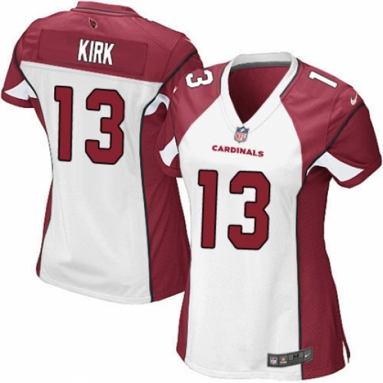 Women's Nike Arizona Cardinals #13 Christian Kirk Game White NFL Jersey - Ujersey