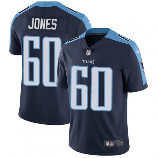 Youth Nike Tennessee Titans #60 Ben Jones Elite Navy Blue Alternate NFL Jersey - Ujersey