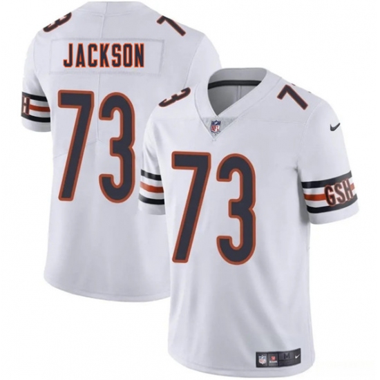 Men's Chicago Bears #73 Jonah Jackson White 2025 Vapor Football Stitched Jersey - Ujersey
