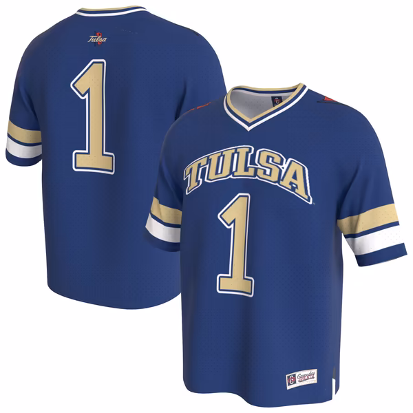 Youth GameDay Greats Royal Tulsa Golden Hurricane Lightweight Collegiate Football Fashion Jersey - Ujersey
