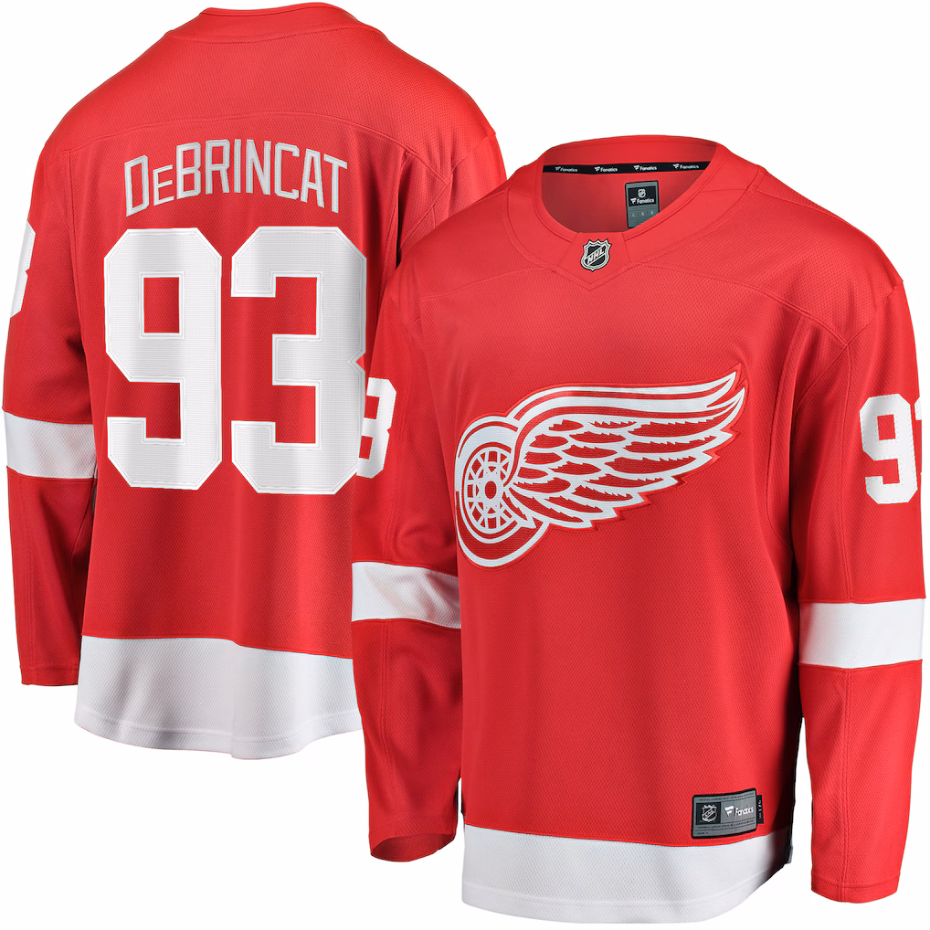 Men's Detroit Red Wings Alex DeBrincat Fanatics Red Breakaway Jersey - ujerseystore
