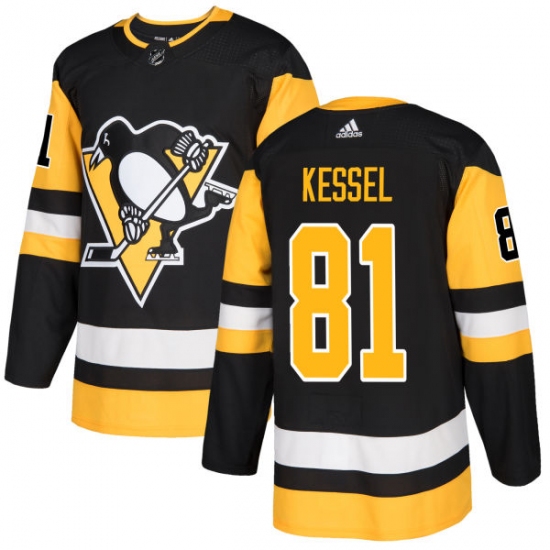 Youth Adidas Pittsburgh Penguins #81 Phil Kessel Authentic Black Home NHL Jersey - Ujersey