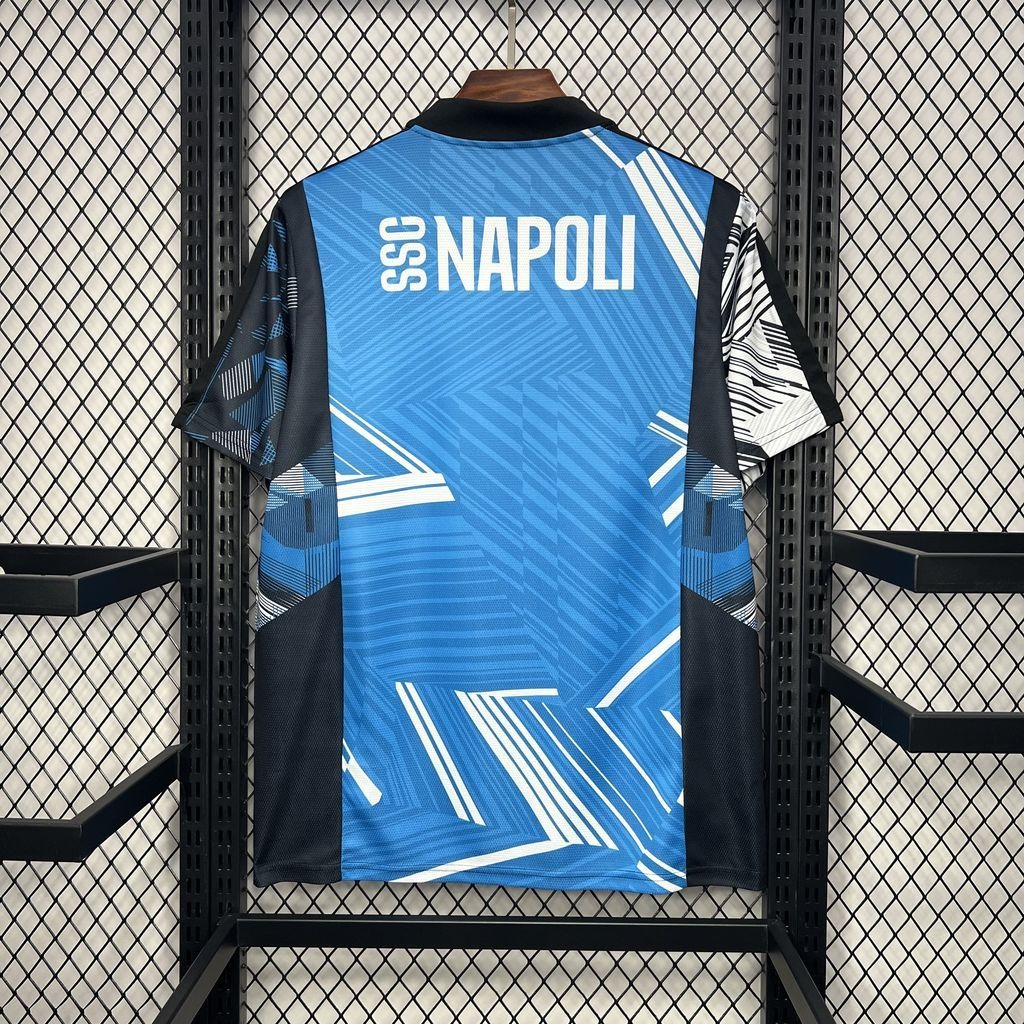 Napoli Soccer Jersey Pre-Match Custom Shirt 2024/25 - Ujersey