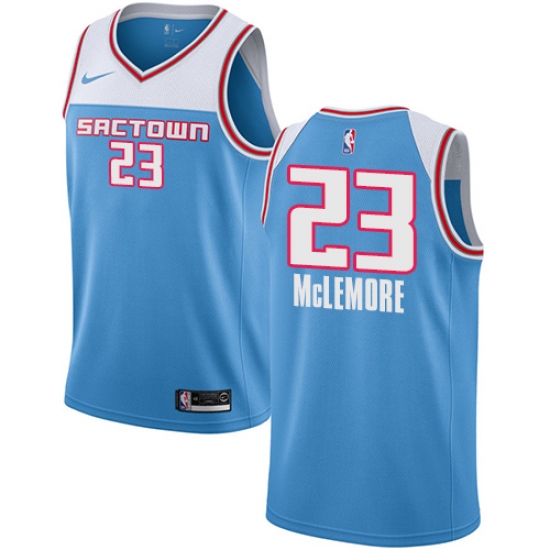 Men's Nike Sacramento Kings #23 Ben McLemore Swingman Blue NBA Jersey - 2018 19 City Edition - Ujersey