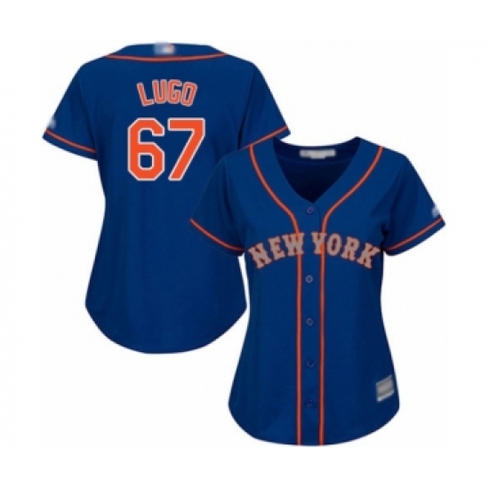 Women's New York Mets #67 Seth Lugo Authentic Royal Blue Alternate Road Cool Base Baseball Player Jersey - Ujersey